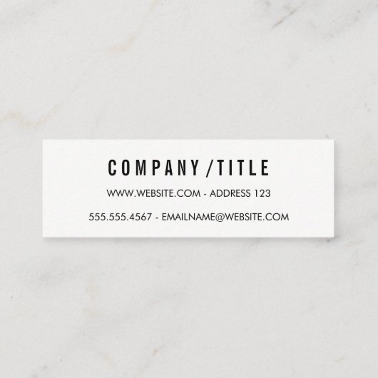 Carte De Visite Mini Dégradé (Dos)