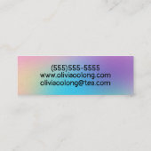 Carte De Visite Mini Dégradé arc-en-ciel doux et doux (Dos)
