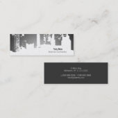 Carte De Visite Mini Dégradé Haut Bas Horizontal Mince (Devant / Derrière)