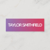 Carte De Visite Mini dégradé moderne (Devant)