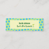 Carte De Visite Mini Déjeuner minimum (Devant)