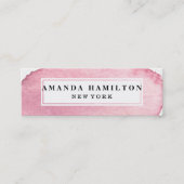 Carte De Visite Mini Délicat professionnel de lavage à l'eau rose tenda (Devant)