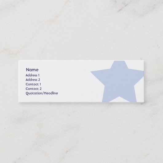 Carte De Visite Mini Démocrate - maigre (Devant)