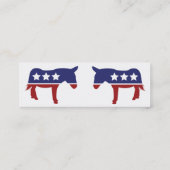 Carte De Visite Mini Démocrate - maigre (Dos)