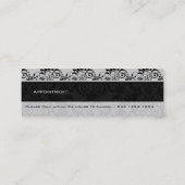 Carte De Visite Mini Dentelle    noire et blanche (Dos)