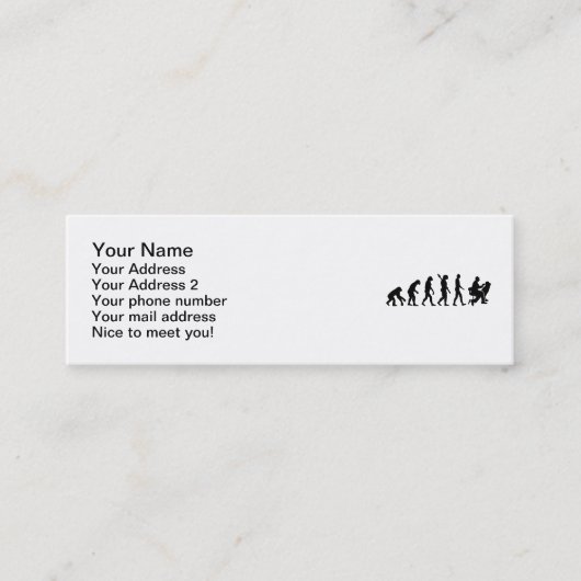 Carte De Visite Mini Dentiste d'évolution (Devant)