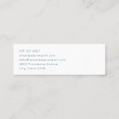 Carte De Visite Mini Dentistère dentaire Image Médicale (Dos)