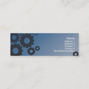 Carte De Visite Mini Dents bleues - maigres