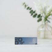Carte De Visite Mini Dents bleues - maigres (Debout devant)