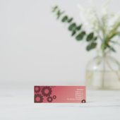 Carte De Visite Mini Dents roses - maigres (Debout devant)