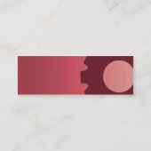 Carte De Visite Mini Dents roses - maigres (Dos)