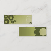 Carte De Visite Mini Dents vertes - maigres (Devant / Derrière)