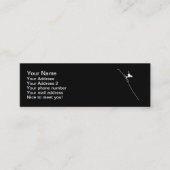 Carte De Visite Mini Descente de ski (Devant)