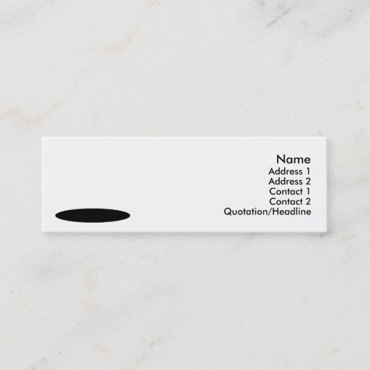 Carte De Visite Mini Design de lapin blanc (Devant)