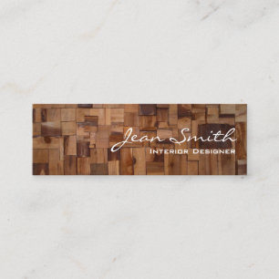 Carte De Visite Mini Design d'intérieur en bois décoratif Mini Carte de