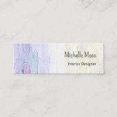 Carte De Visite Mini Design d'intérieur moderne élégant Abstrait violet (Devant)