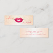 Carte De Visite Mini Design élégant, Confetti, Lèvres (Devant / Derrière)