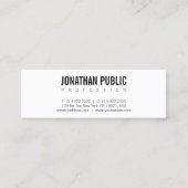 Carte De Visite Mini Design élégant Design élégant Professionnel Modern (Devant)