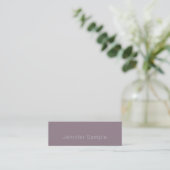 Carte De Visite Mini Design élégant Design simple Moderne Plaine Luxe t (Debout devant)