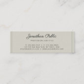 Carte De Visite Mini Design élégant moderne professionnel chic (Devant)