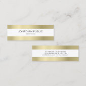 Carte De Visite Mini Design élégant moderne Professionnel simple (Devant / Derrière)