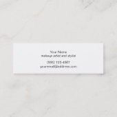 Carte De Visite Mini Design et cuivre rayé moderne (Dos)