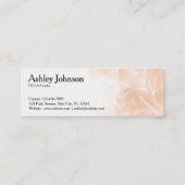 Carte De Visite Mini Design Floral Moderne (Dos)