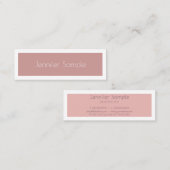 Carte De Visite Mini Design moderne Belle propreté de la plaine profess (Devant / Derrière)