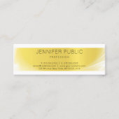 Carte De Visite Mini Design moderne créatif design élégant Gold tendanc (Devant)