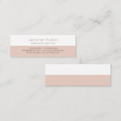 Carte De Visite Mini Design professionnel Moderne Spécial Elite élégant (Devant / Derrière)