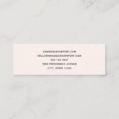 Carte De Visite Mini Dessert sucré à la fraise Cupcake (Dos)