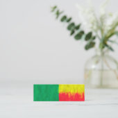 Carte De Visite Mini Dessin de peinture à l'huile du Bénin (Debout devant)