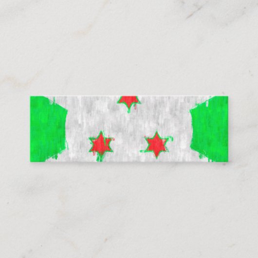 Carte De Visite Mini Dessin de peinture pétrolière au Burundi (Devant)