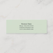 Carte De Visite Mini Dessinateur d'intérieurs d'or bleu élégant moderne (Dos)