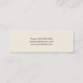 Carte De Visite Mini Dessinateur d'intérieurs gris de texture moderne (Dos)