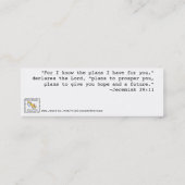 Carte De Visite Mini Destiny Book Mark (jeu de 20) (Dos)