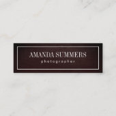 Carte De Visite Mini Détresse avec bordure blanche (Devant)