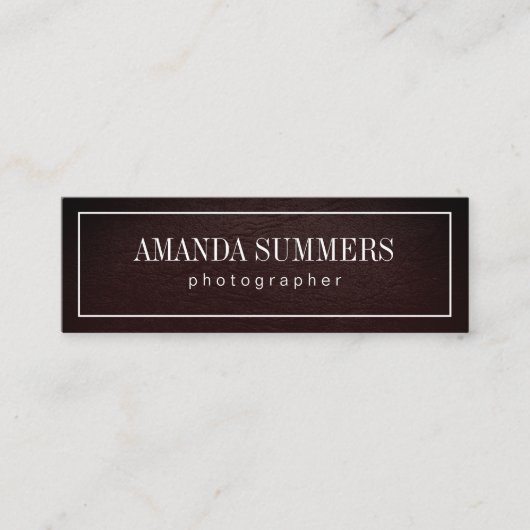 Carte De Visite Mini Détresse avec bordure blanche (Devant)