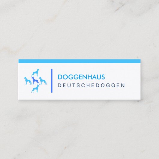 Carte De Visite Mini Deutsche Doggen Visitenkarten (Devant)