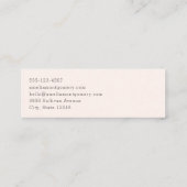 Carte De Visite Mini Deux beaux chevaux Boho occidental (Dos)