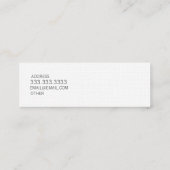 Carte De Visite Mini Deux couleurs (Dos)