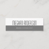 Carte De Visite Mini Deux tons | Minimal (Devant)