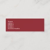 Carte De Visite Mini "Devenu " (Dos)