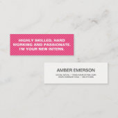 Carte De Visite Mini Devis en gras (Devant / Derrière)