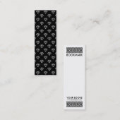 Carte De Visite Mini Diamant - Blanc sur Noir (Devant / Derrière)