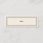Carte De Visite Mini Diamants blancs - maigres (Dos)