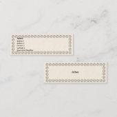 Carte De Visite Mini Diamants blancs - maigres (Devant / Derrière)