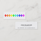 Carte De Visite Mini diamants californiens (Devant / Derrière)