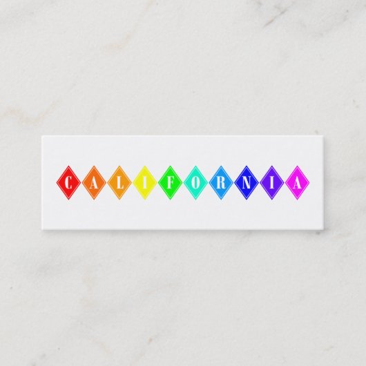 Carte De Visite Mini diamants californiens (Devant)