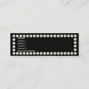 Carte De Visite Mini Diamants noirs - maigres